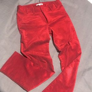 Red corduroy pants 
Vintage nanette lepore
Size 2